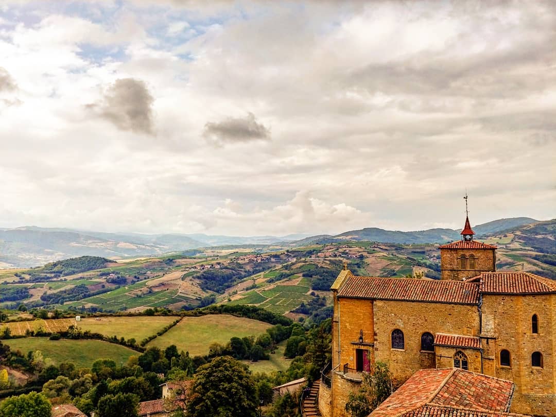 Salida de otoño en el Beaujolais