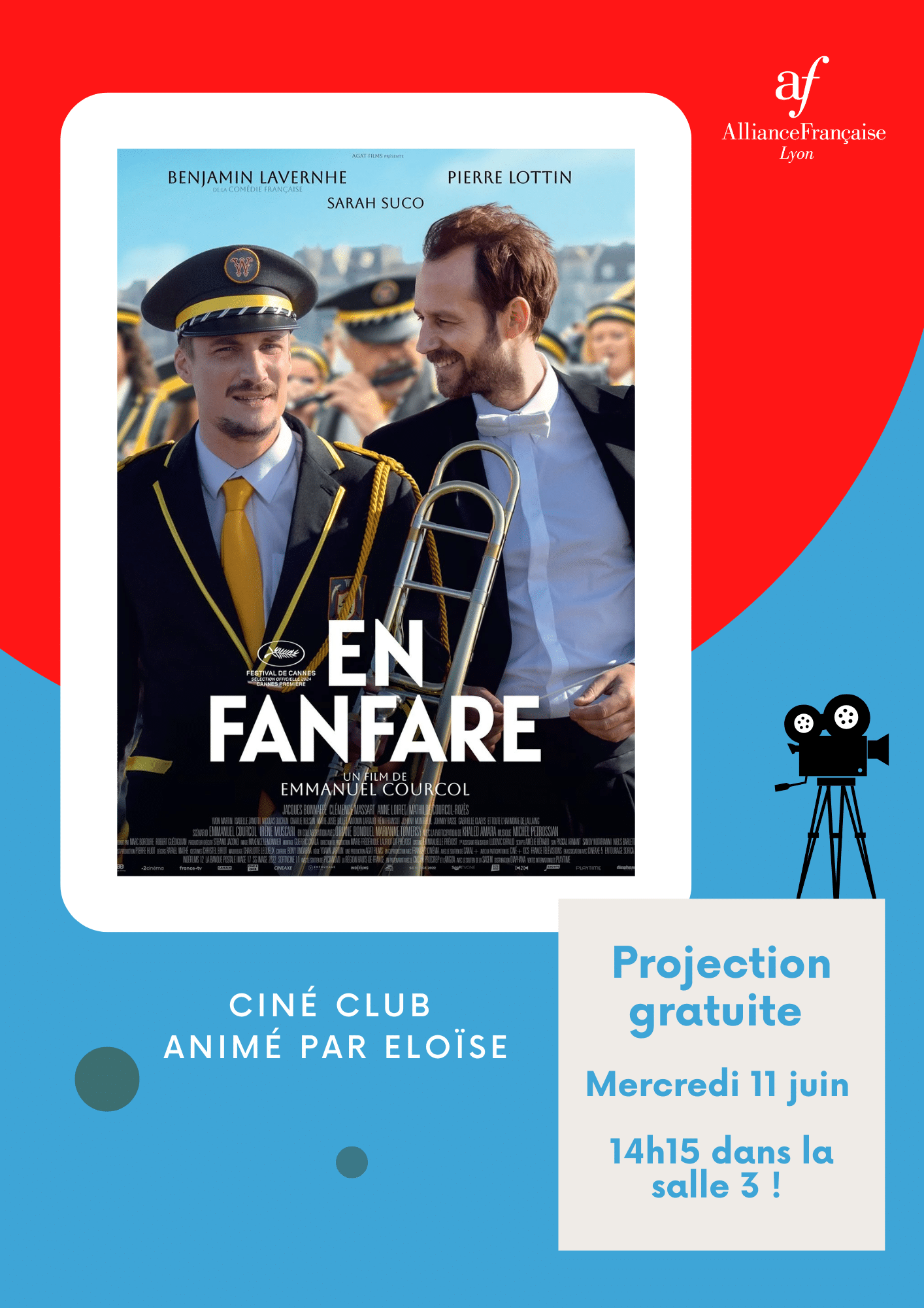 The ciné-club rendez-vous at AFLyon: En Fanfare
