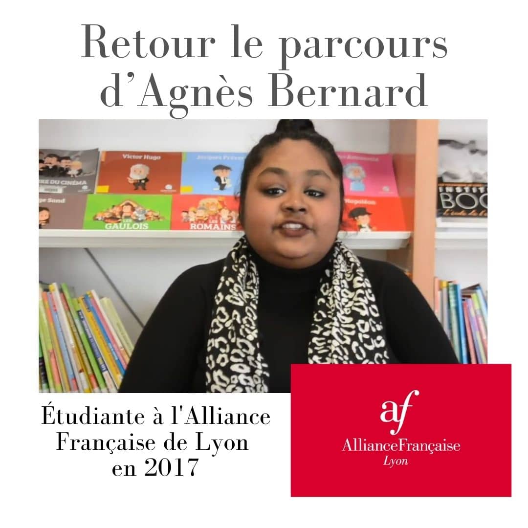 Agnès Bernard, une ancienne étudiante de l'Alliance Française de Lyon.
