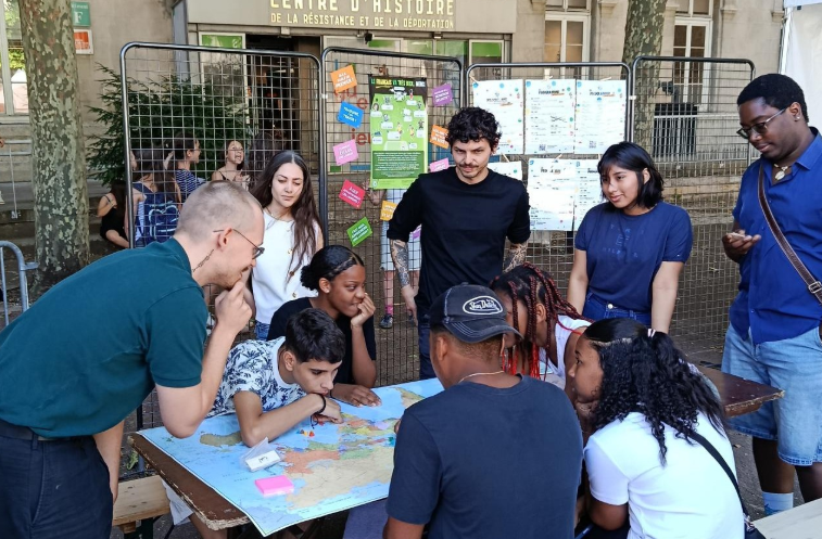 The activity was led by our students and their teacher.