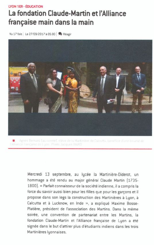 Une étudiante indienne apprend le français à Lyon