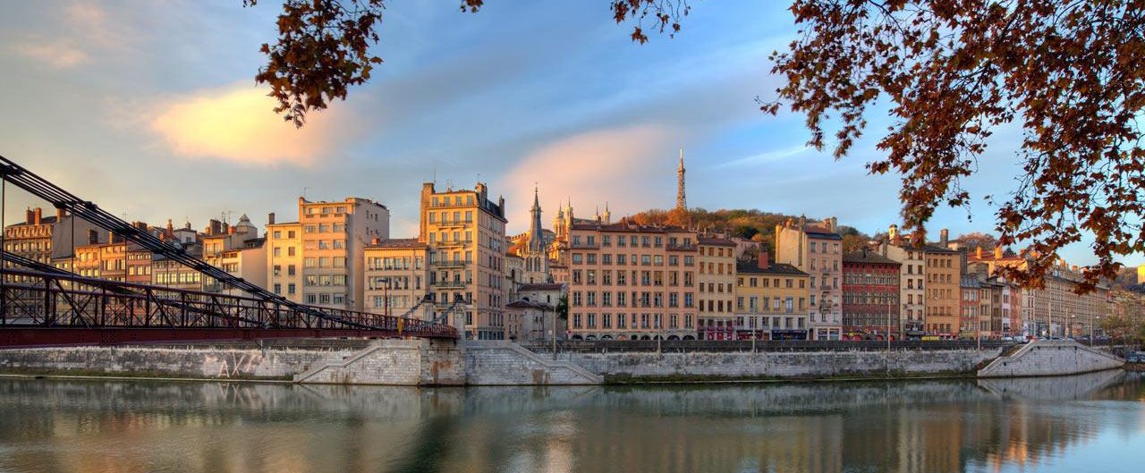 Lyon's river banks