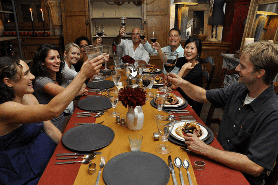 lyon, international, diner, famille, parler français, learn french