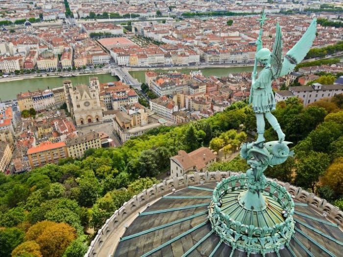 lyon et la basilique de fourviere, patrimoine français